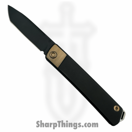 Medford Knife and Tool – MK2114PT-30PV-T1CP-Q4 – Gentleman Jack 2 – Folding Knife – S45VN Coated Tanto – Titanium – Black