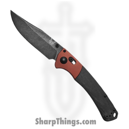 Benchmade – 15080BK-04 – Crooked River – Folding Knife – CPM MagnaCut DLC Battlewash Clip Point – Aluminum Canvas Micarta – Burnt Copper Black