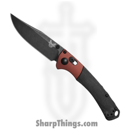 Benchmade – 15085BK-04 – Mini Crooked River – Folding Knife – CPM MagnaCut DLC Battlewash Clip Point – Aluminum Canvas Micarta – Burnt Copper Black