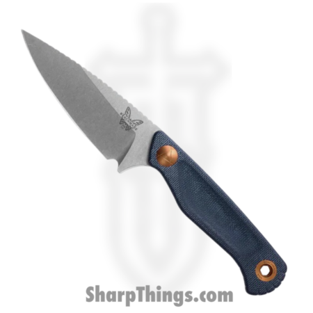 Benchmade – 203-04 – Dacian – Fixed Blade Knife – CPM MagnaCut Stonewash Spear Point – Micarta – Blue Denim