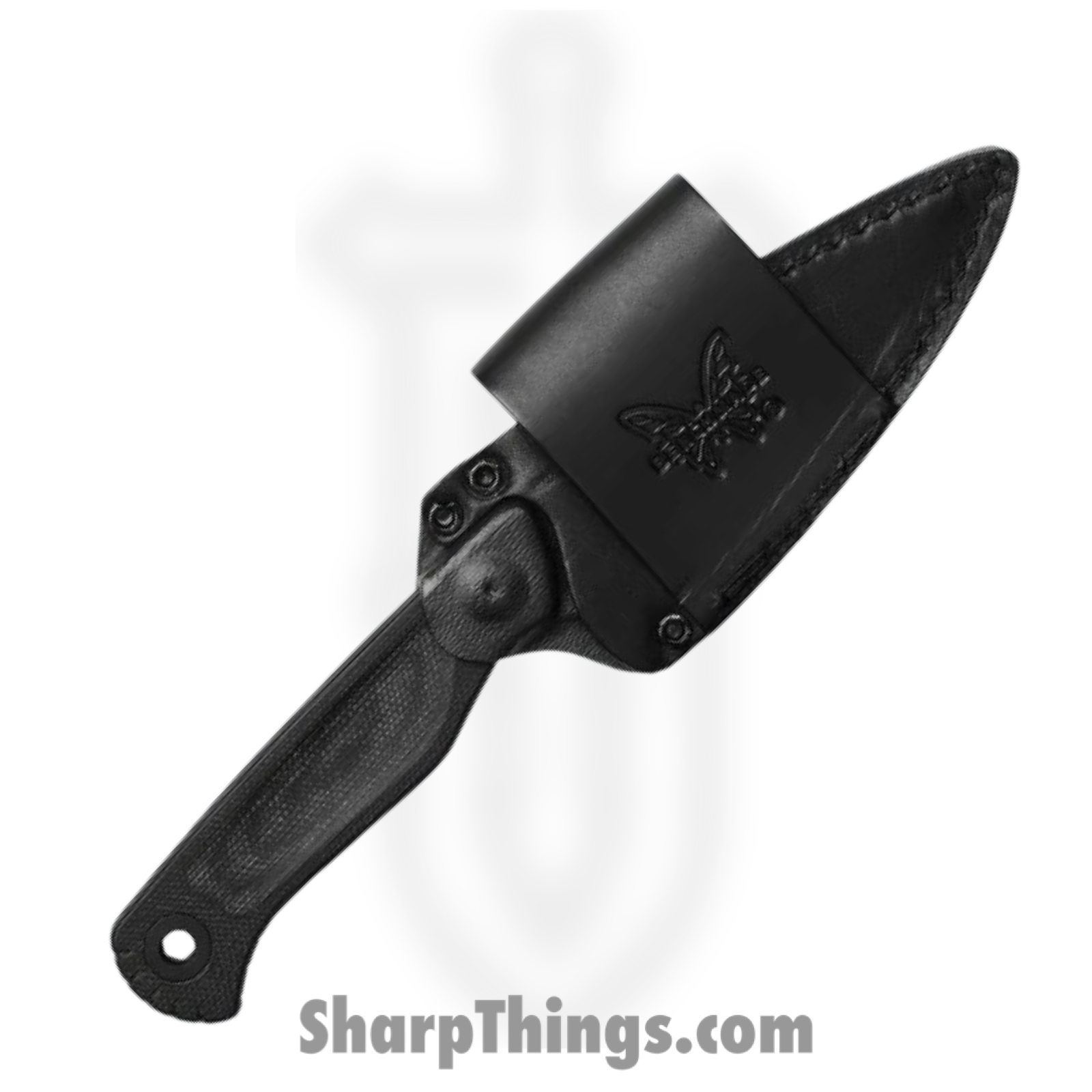 Benchmade - 203BK-02 - Dacian - Fixed Blade Knife - CPM MagnaCut Cerakote Spear Point - Canvas Micarta - Black - Image 4