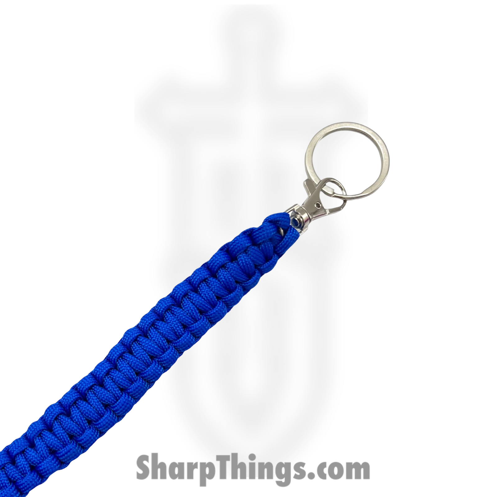 PTC - 6551-BL - Large Monkey Fist Public Safety Keychain - Steel Paracord - Blue - Image 3