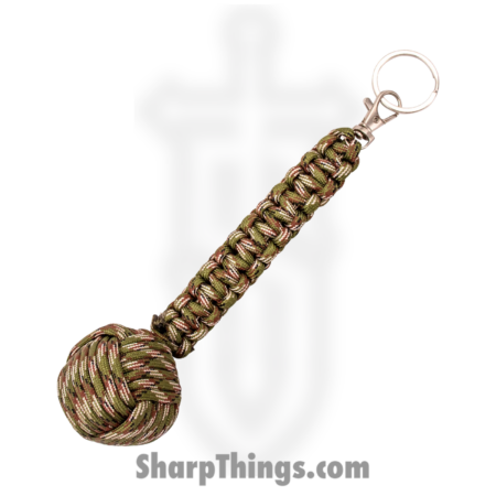 PTC – 6552-CA – Mega Monkey Fist Public Safety Keychain – Steel Paracord – Camo