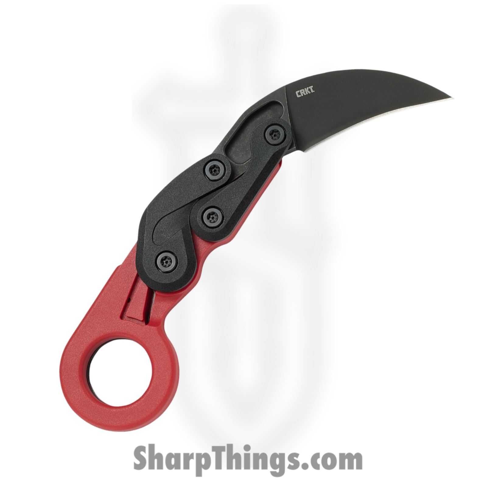 CRKT - CR4041R - Provoke - Folding Knife - 1.4116 Stainless Stonewash Karambit - Grivory - Red - Image 2
