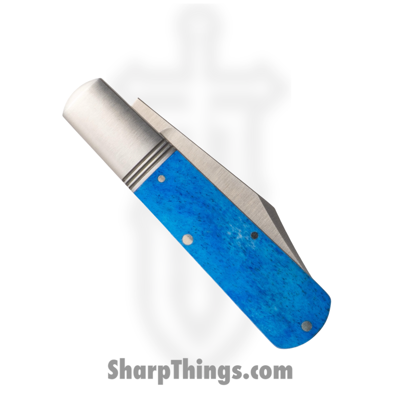 Jack Wolf Knives - GW-BAR-01-SMT_BLU_BON - Gateway Barlow - Folding Knife - 14C28N Satin Barlow - Bone - Blue - Image 3