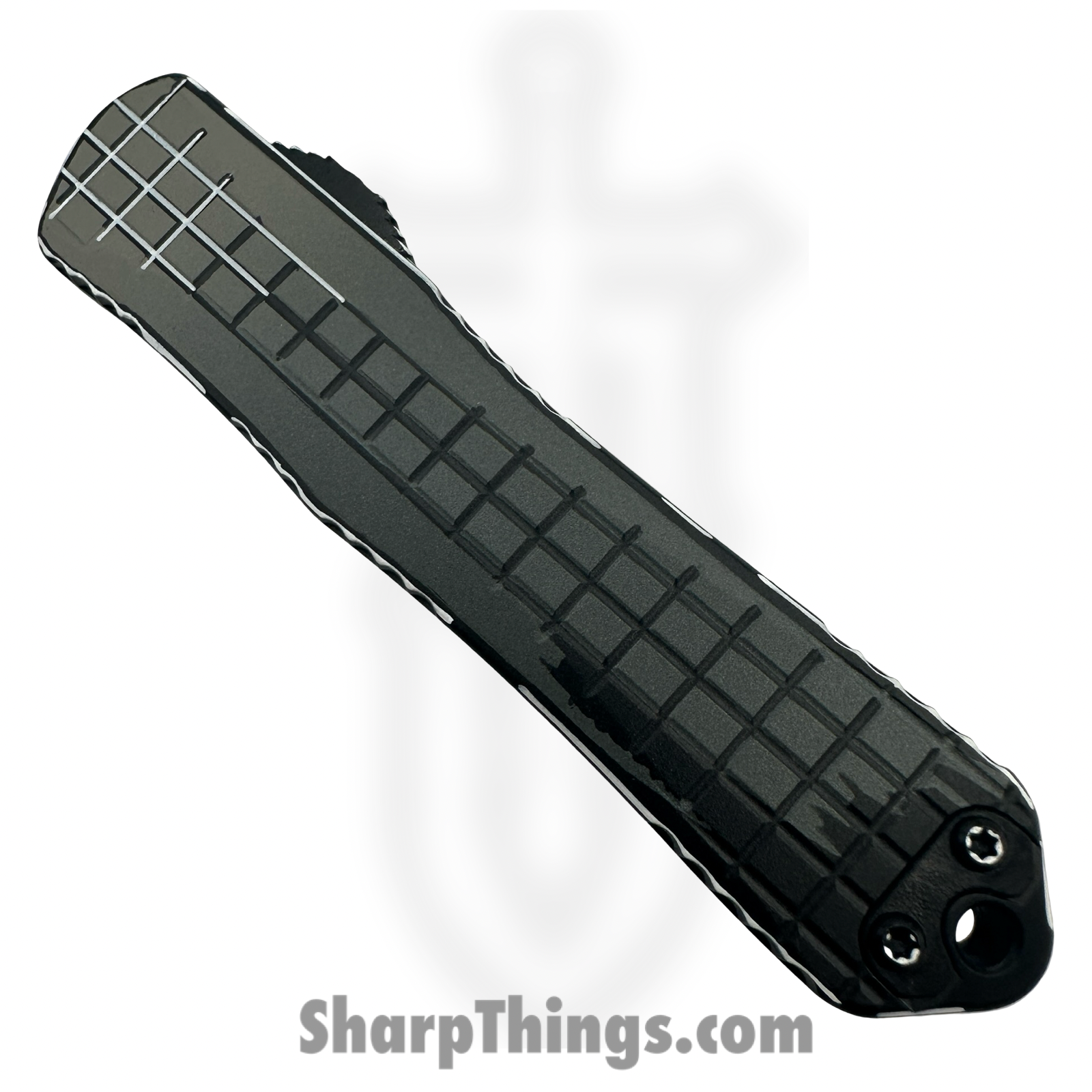 Heretic Knives - H029F-CS-GRY - Manticore-E - OTF Auto - CPM MagnaCut Coated Recurve - Stealth Gray Cel Shade Grenade Grip Aluminum - Image 6