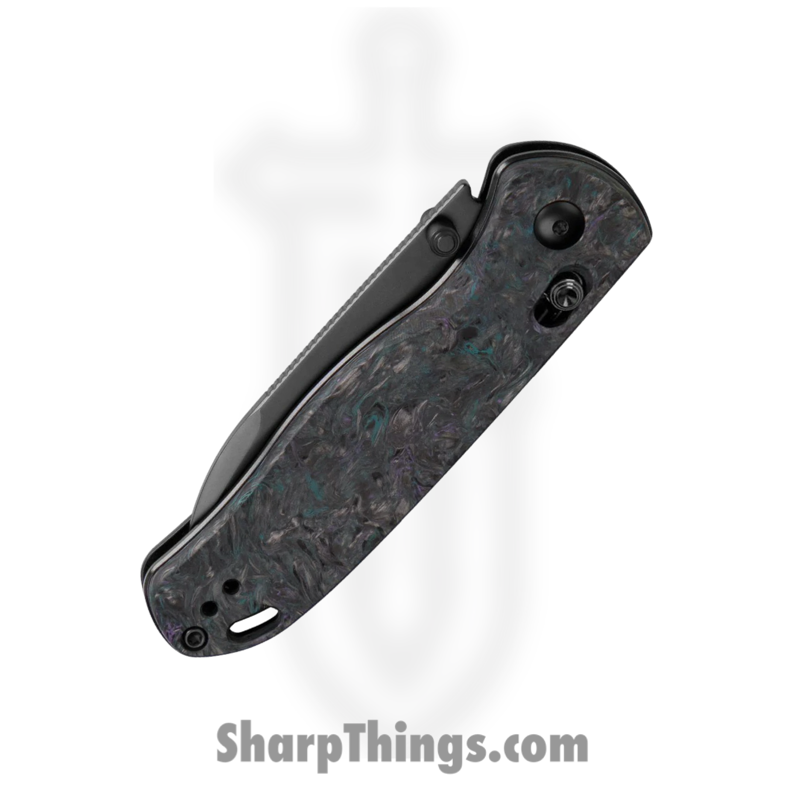Kizer Cutlery - KI3619A4 - Drop Bear - Folding Knife - S35VN Coated Drop Point - Fat Carbon - Medusa - Image 5