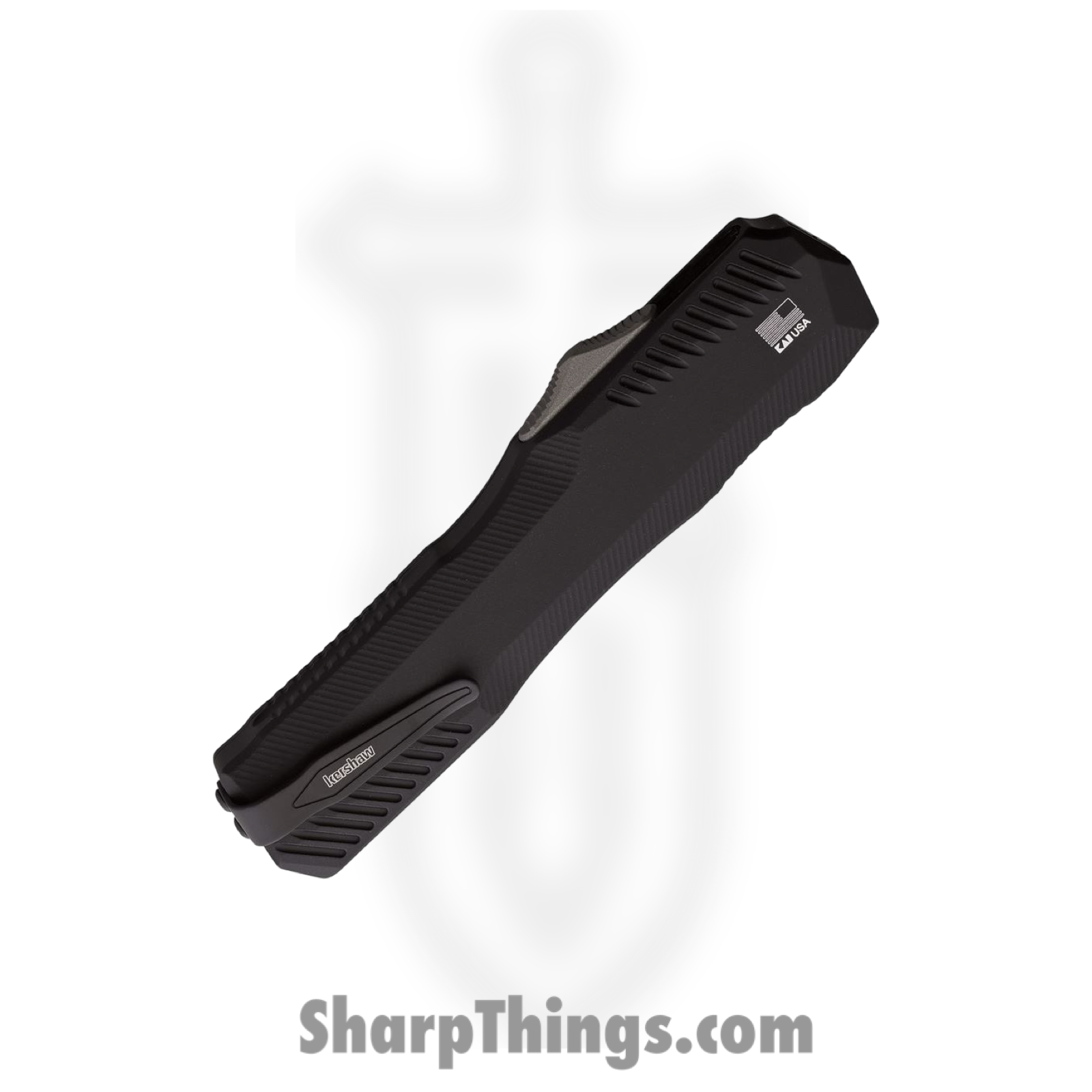 Kershaw - KS9000TCF - Livewire - OTF Auto - CPM MagnaCut Satin Tanto - Carbon Fiber Aluminum - Black - Image 3