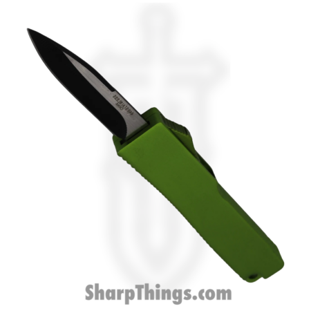 PTC – M-7-GN – 5 Inch Firecracker – OTF Auto – 440 SS Coated Dagger – Steel – Green