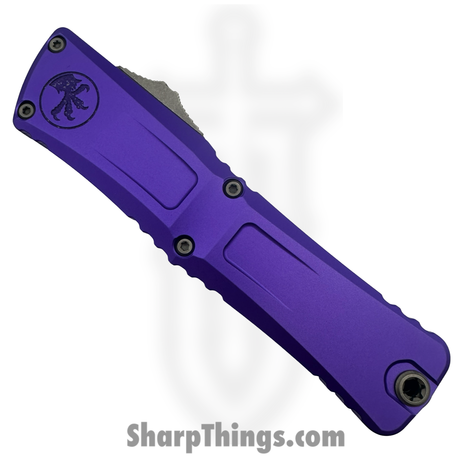 Microtech - 1217-11APPUS-BLEM - Blemish Combat Troodon Gen III - OTF Auto - M390MK Apocalyptic Interceptor P/S - 6061-T6 Aluminum - Purple - Image 3