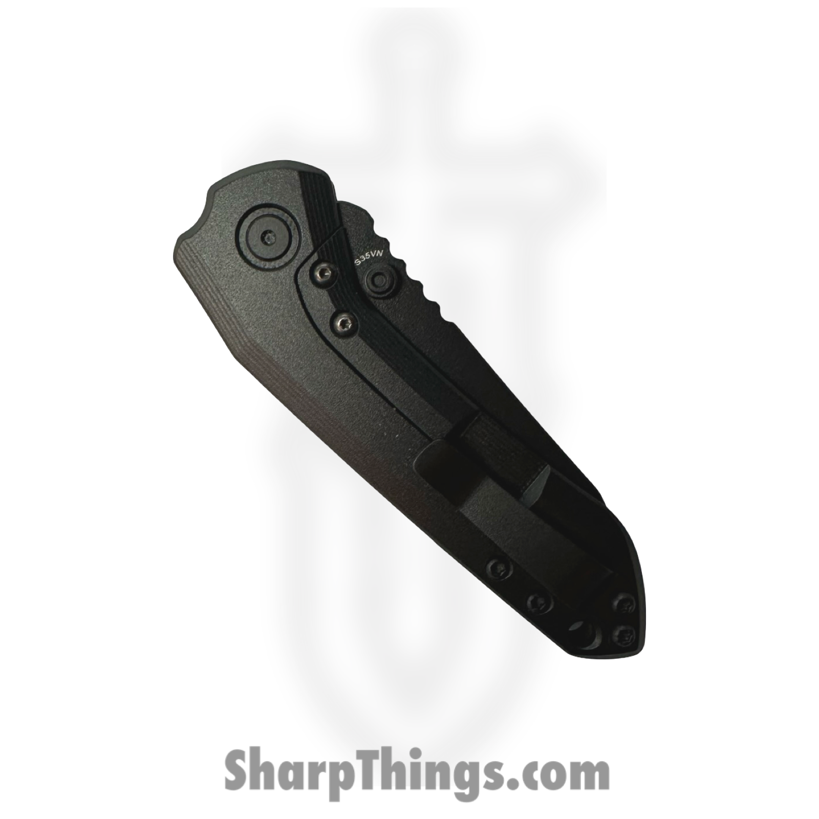 Millit Knives - OVBKCKG10BK - Overland Zirblast - Folding Knife - CPM S35VN Coated Sheepsfoot - G10 - Black - Image 4