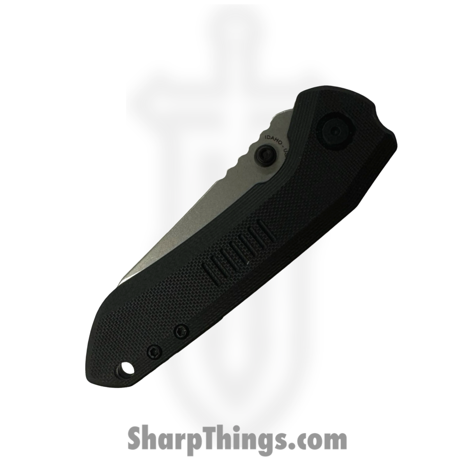 Millit Knives - OVSWG10BK - Overland Zirblast - Folding Knife - CPM S35VN Stonewash Sheepsfoot - G10 - Black - Image 3