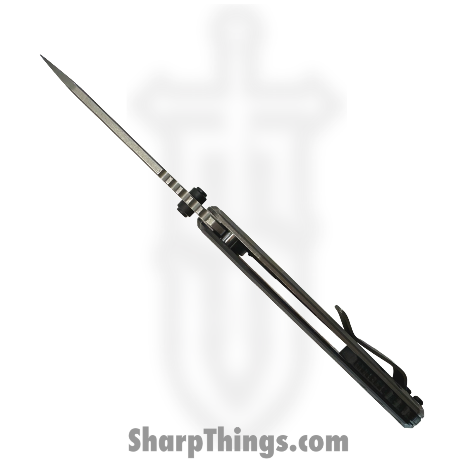 Millit Knives - OVSWG10BK - Overland Zirblast - Folding Knife - CPM S35VN Stonewash Sheepsfoot - G10 - Black - Image 5