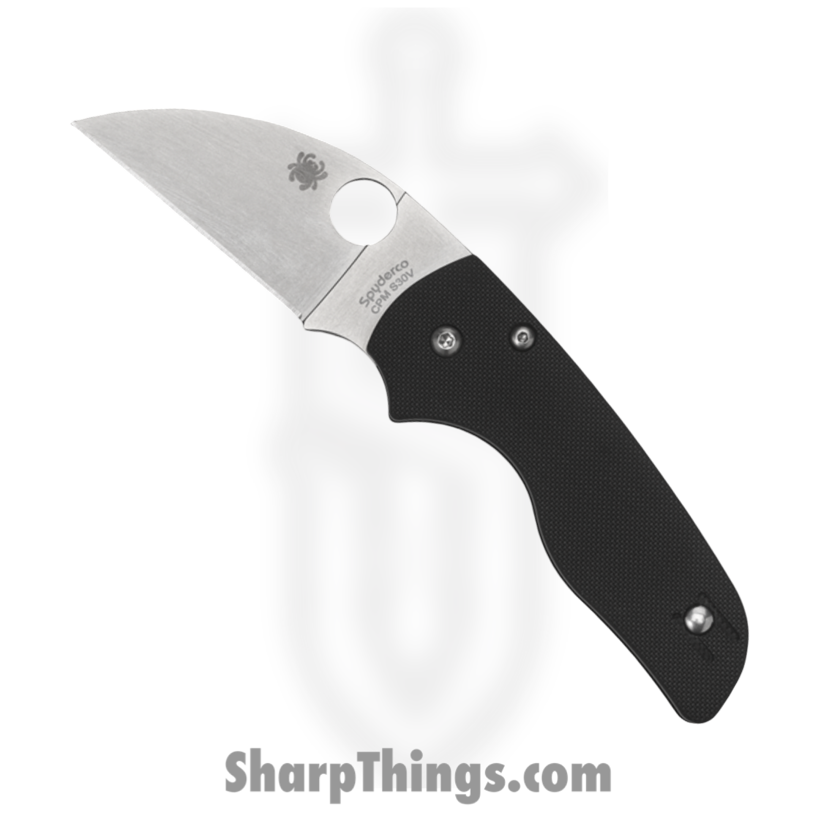 Spyderco - SC230GPWC - Lil Native - Folding Knife - S30V Satin Wharncliffe - G10 - Black