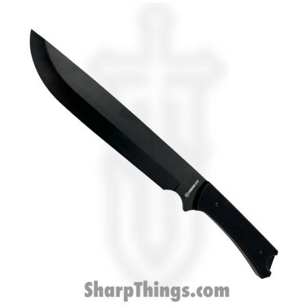 PTC – SO-237-BK-LUX – Heavy Duty Machete – Fixed Blade Knife – 1065 Surgical Steel Coated Drop Point – Black