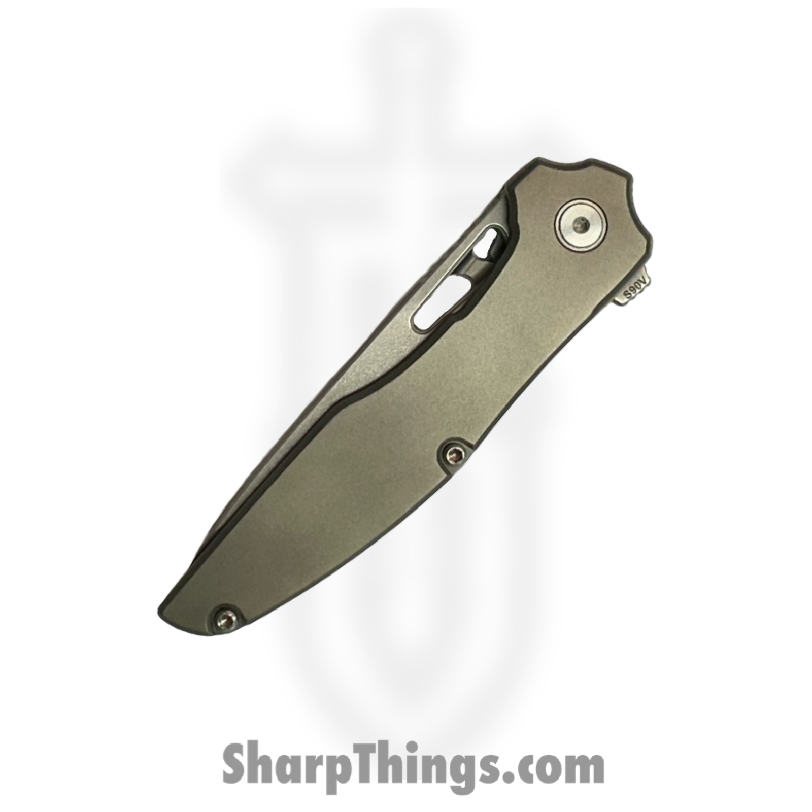 Millit Knives - TORLTSWTISL - Torrent Light Zirblast - Folding Knife - S90V Stonewash Drop Point - Titanium - Silver - Image 3