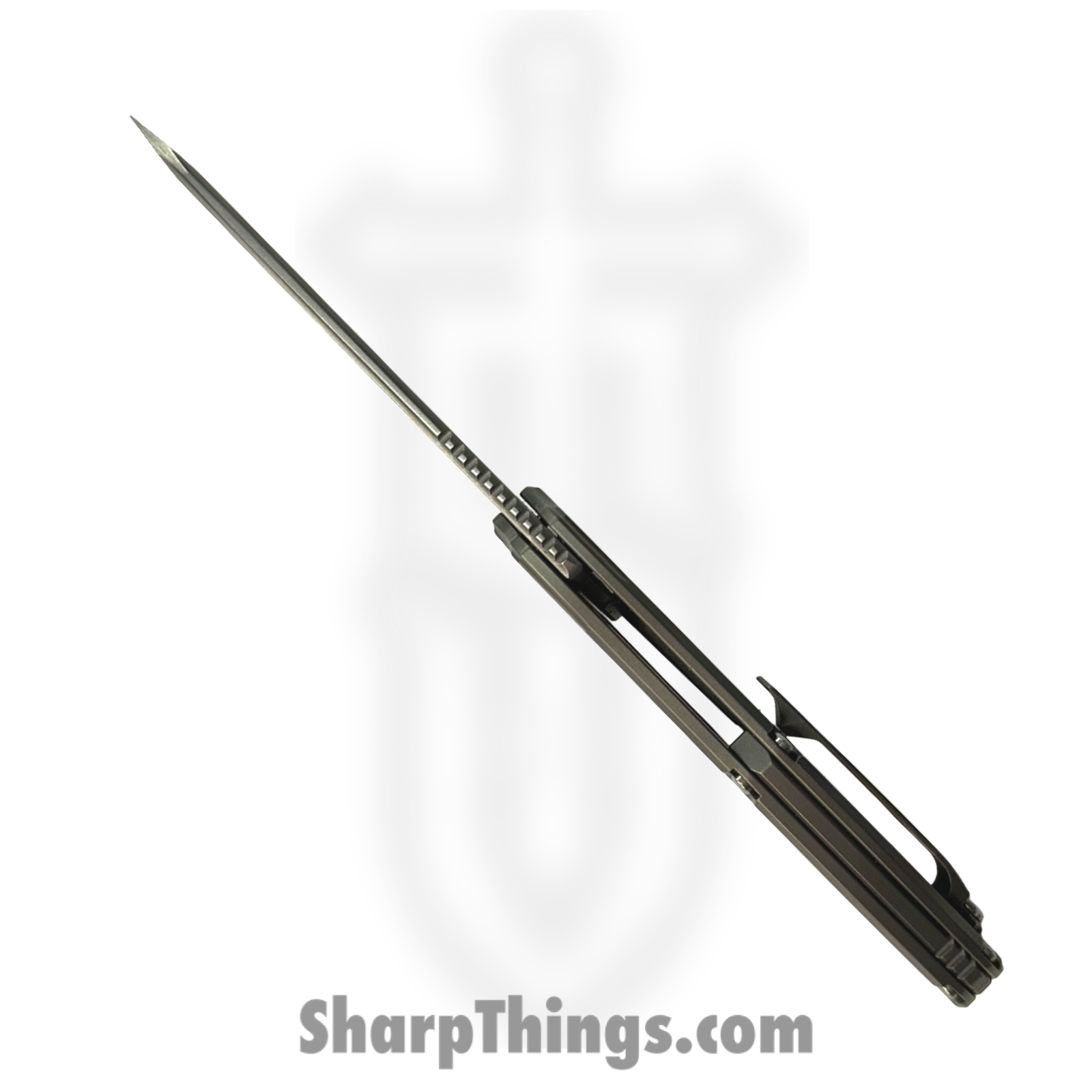 Millit Knives - TORLTSWTISL - Torrent Light Zirblast - Folding Knife - S90V Stonewash Drop Point - Titanium - Silver - Image 5