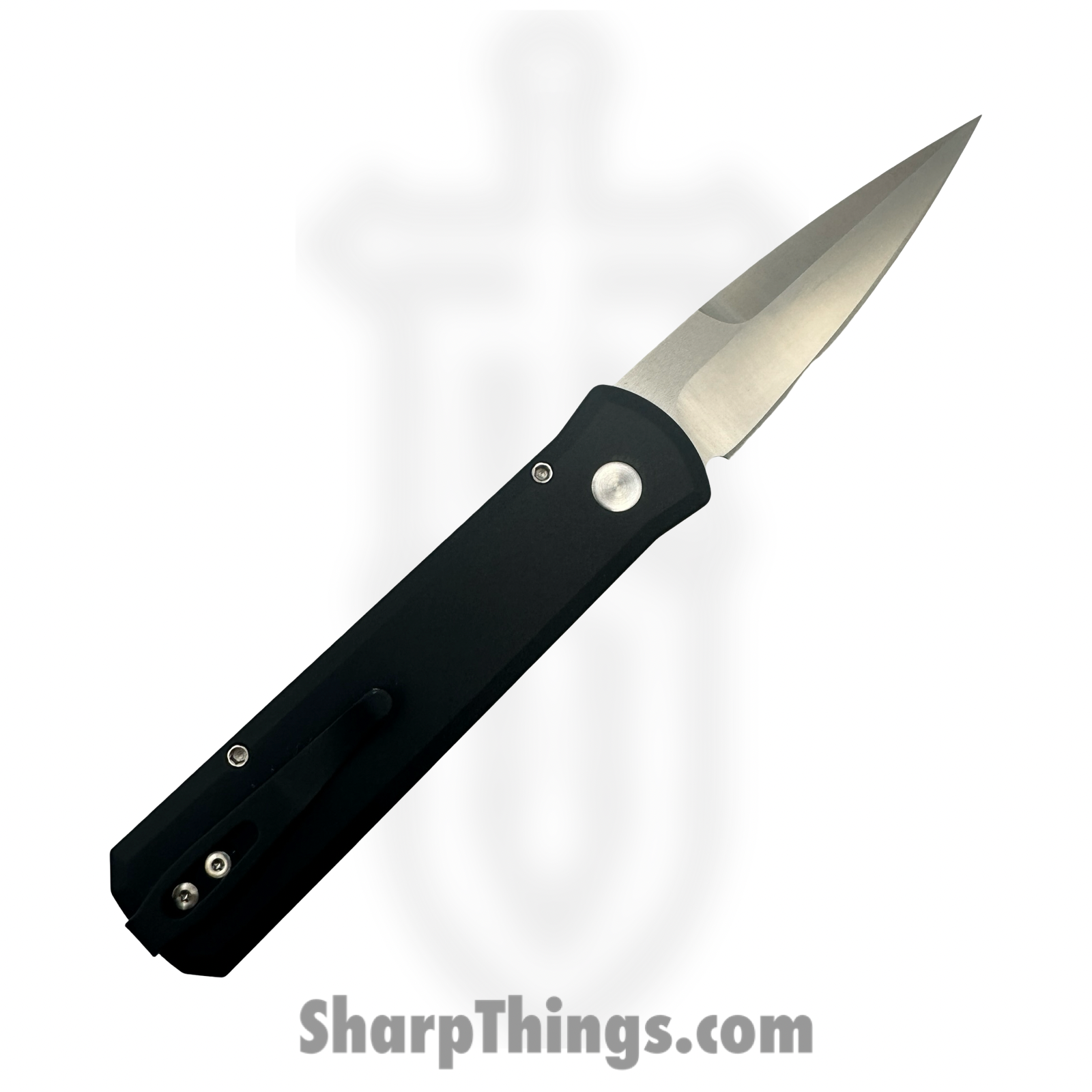 ProTech - 7210-LIVEWIRE - Godson - Automatic Knife - 20CV Satin Spear Point - Aluminum Livewire CF Inlay - Black Copper - Image 2