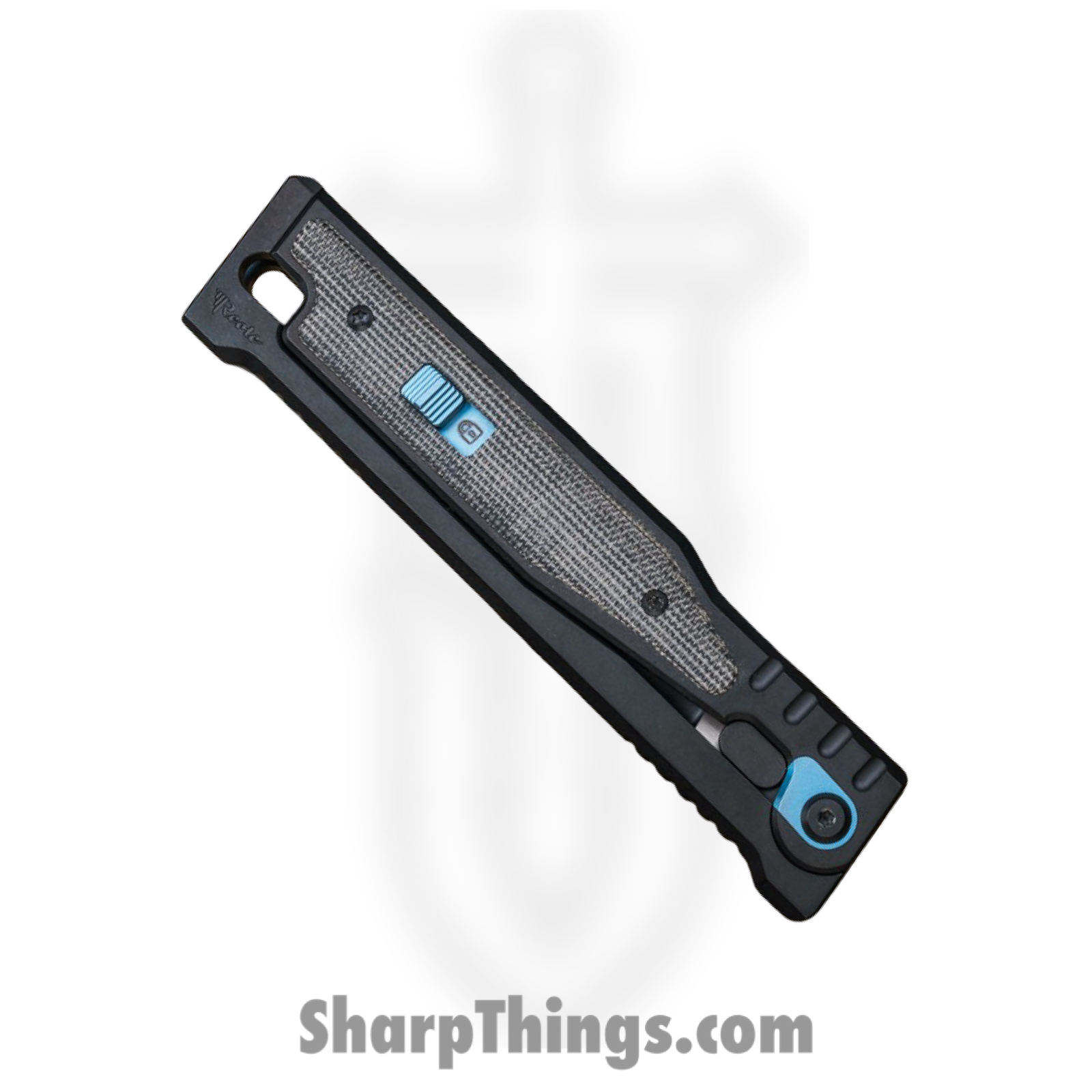 Reate Knives - EXO1232ELMI - EXO - Gravity Knife - ELMAX Coated Drop Point - Titanium Micarta - Black - Image 4