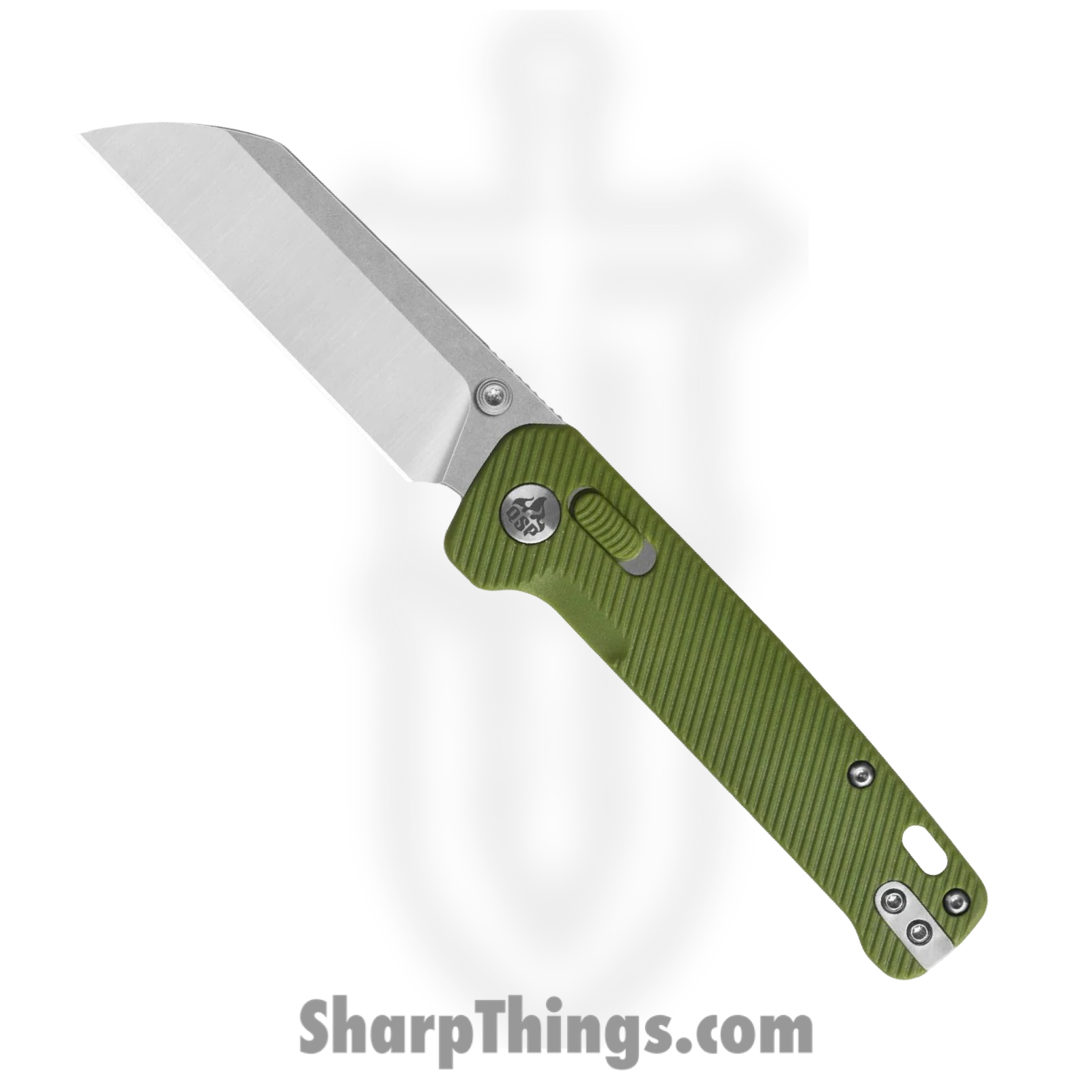 QSP - QS130GLB1 - Penguin Glyde - Folding Knife - 14C28N Satin Sheepsfoot - FRN - OD Green