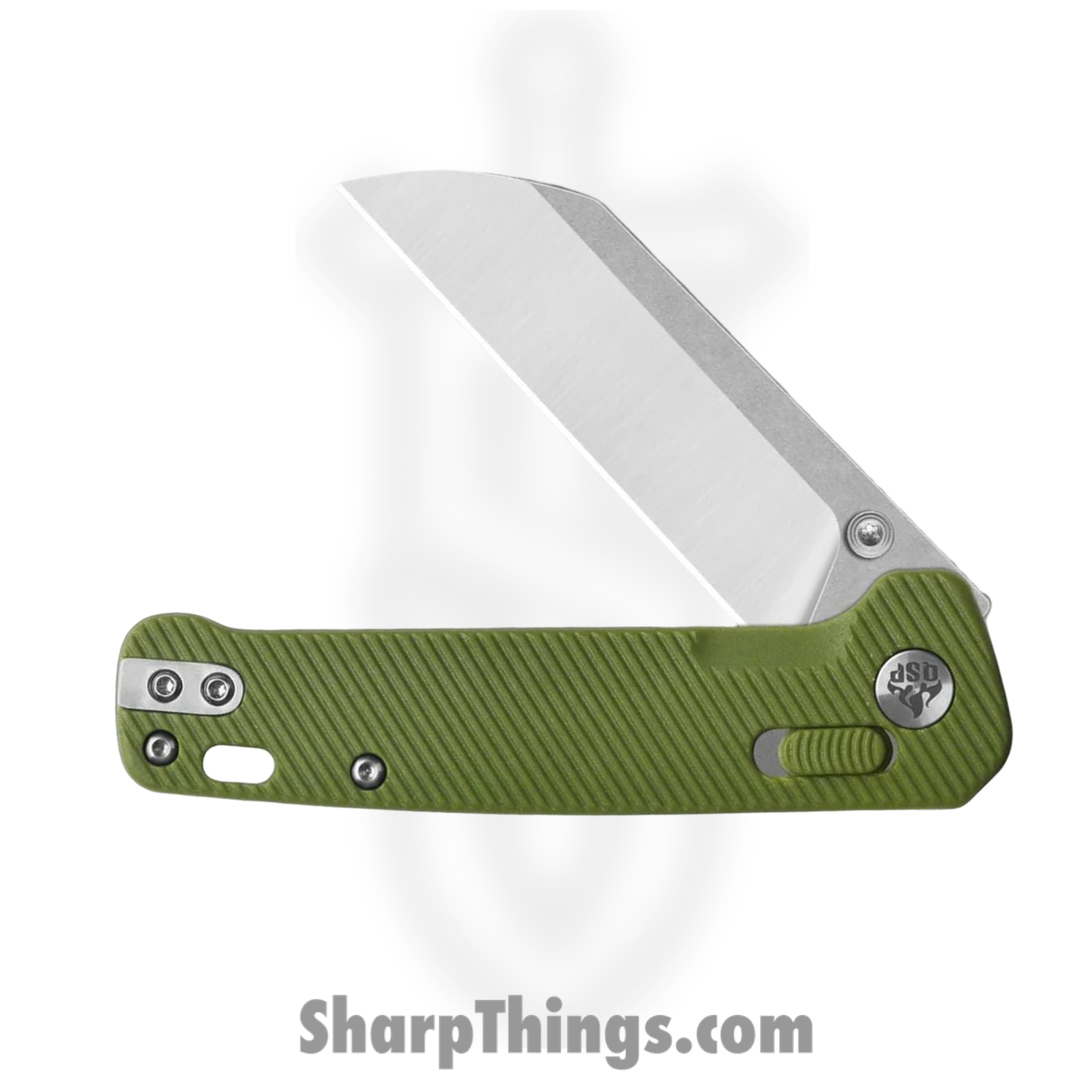 QSP - QS130GLB1 - Penguin Glyde - Folding Knife - 14C28N Satin Sheepsfoot - FRN - OD Green - Image 3