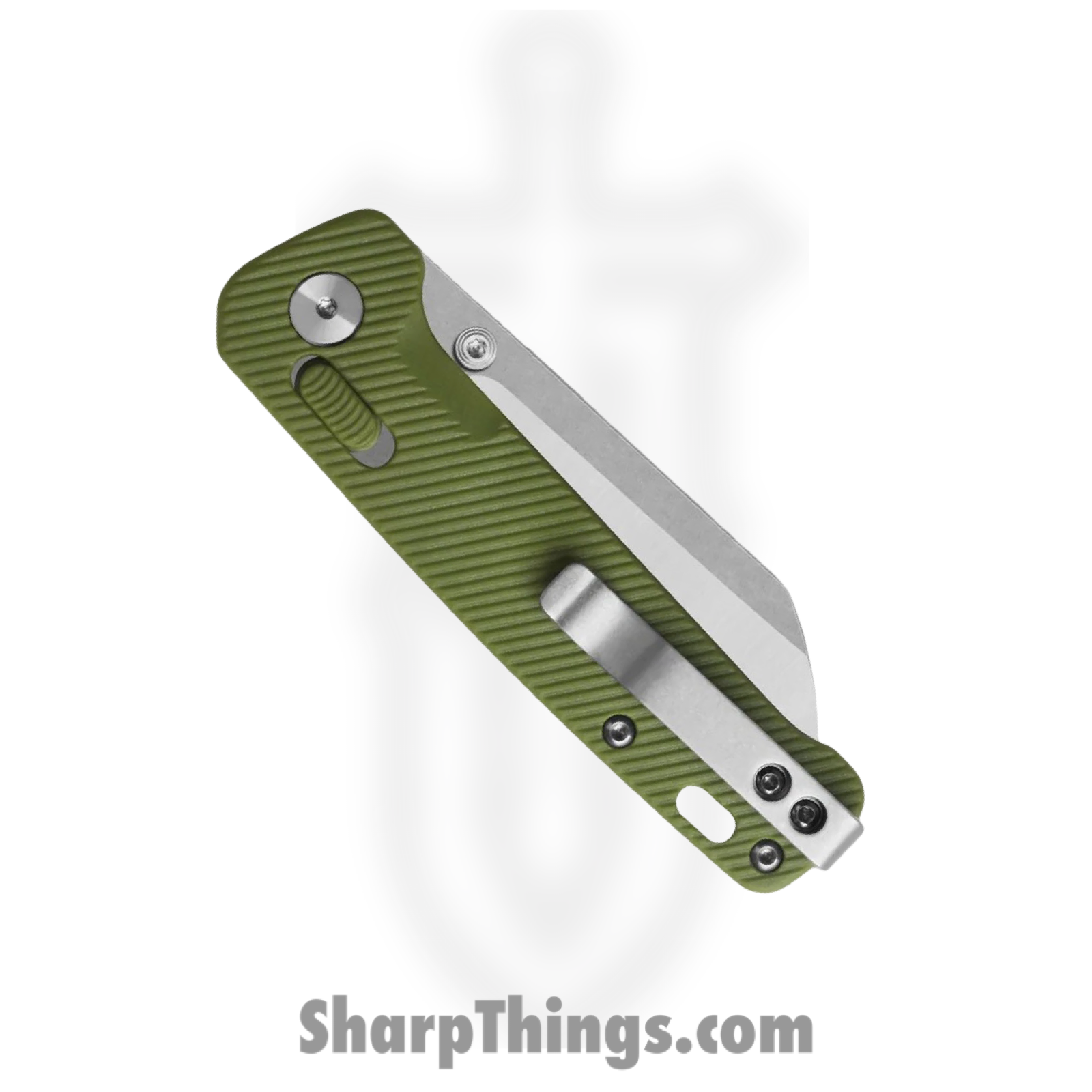 QSP - QS130GLB1 - Penguin Glyde - Folding Knife - 14C28N Satin Sheepsfoot - FRN - OD Green - Image 4