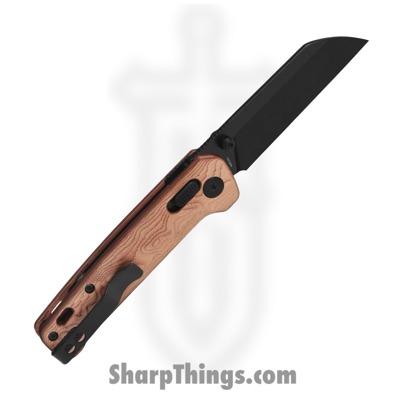 QSP - QS130GLF2 - Penguin Glyde - Folding Knife - 14C28N Coated Sheepsfoot - G10 with Copper Foil - Copper - Image 2