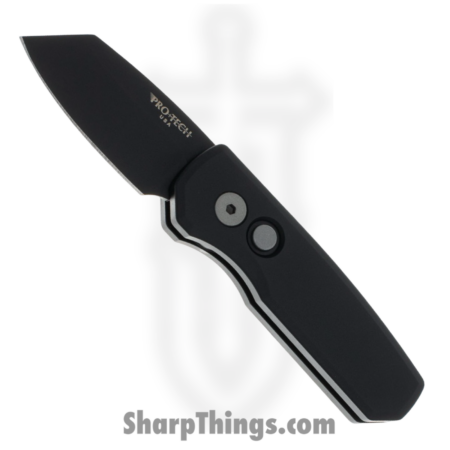 ProTech – R5203 – Runt 5 – Automatic Knife – CPM 20CV Coated Reverse Tanto – Aluminum – Black