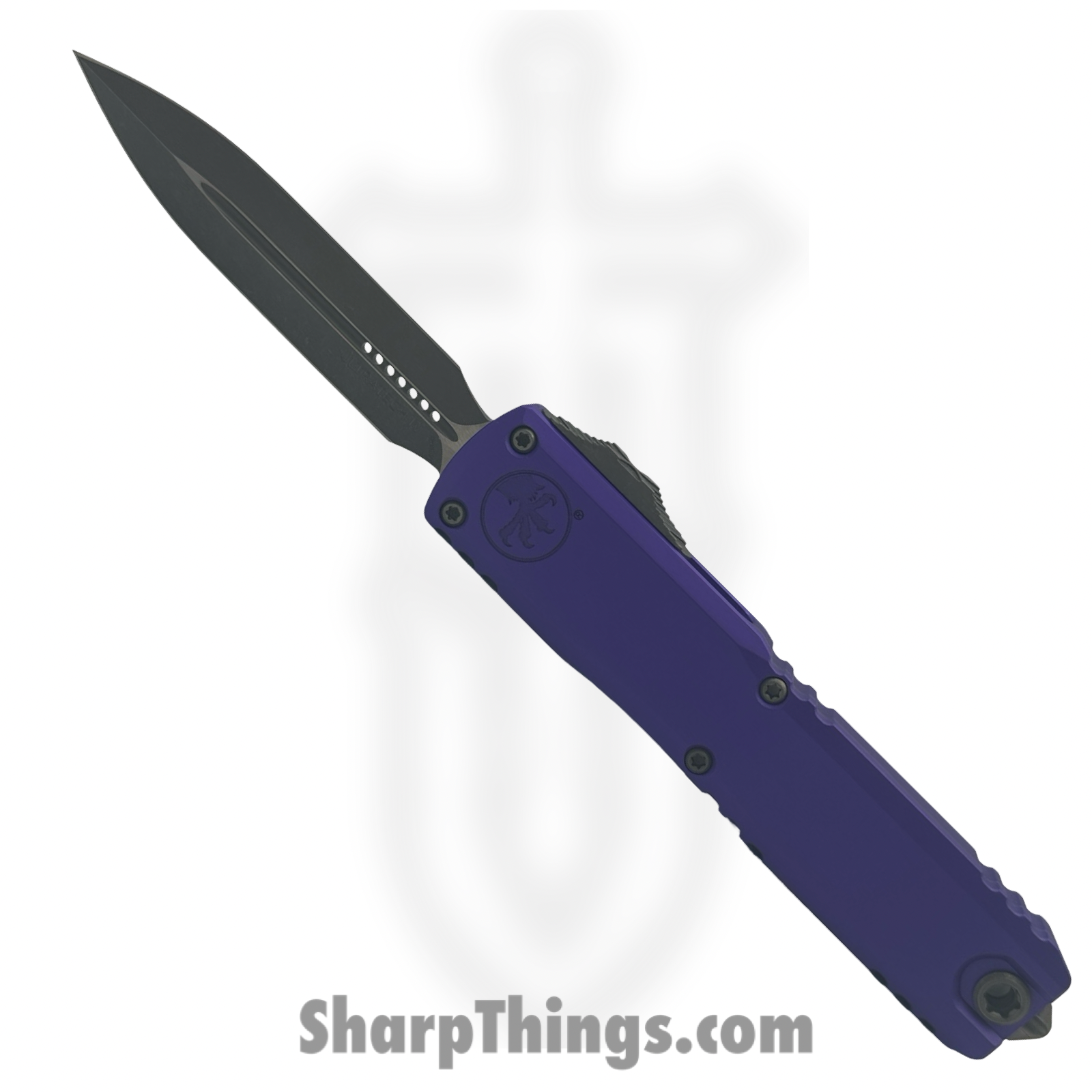 Microtech - 11224-10APPU - Ultratech Gen IV - OTF Auto - M390 Apocalyptic Dagger - Aluminum - Purple