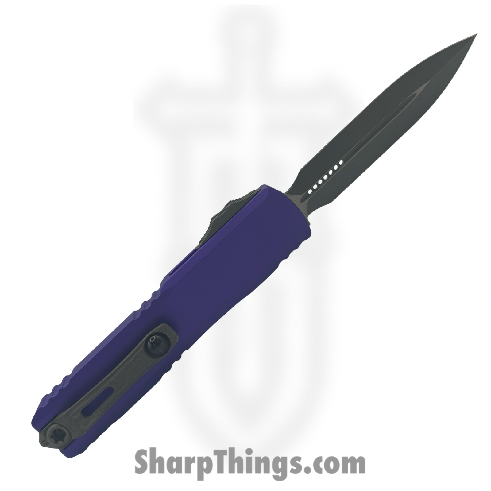 Microtech - 11224-10APPU - Ultratech Gen IV - OTF Auto - M390 Apocalyptic Dagger - Aluminum - Purple - Image 2