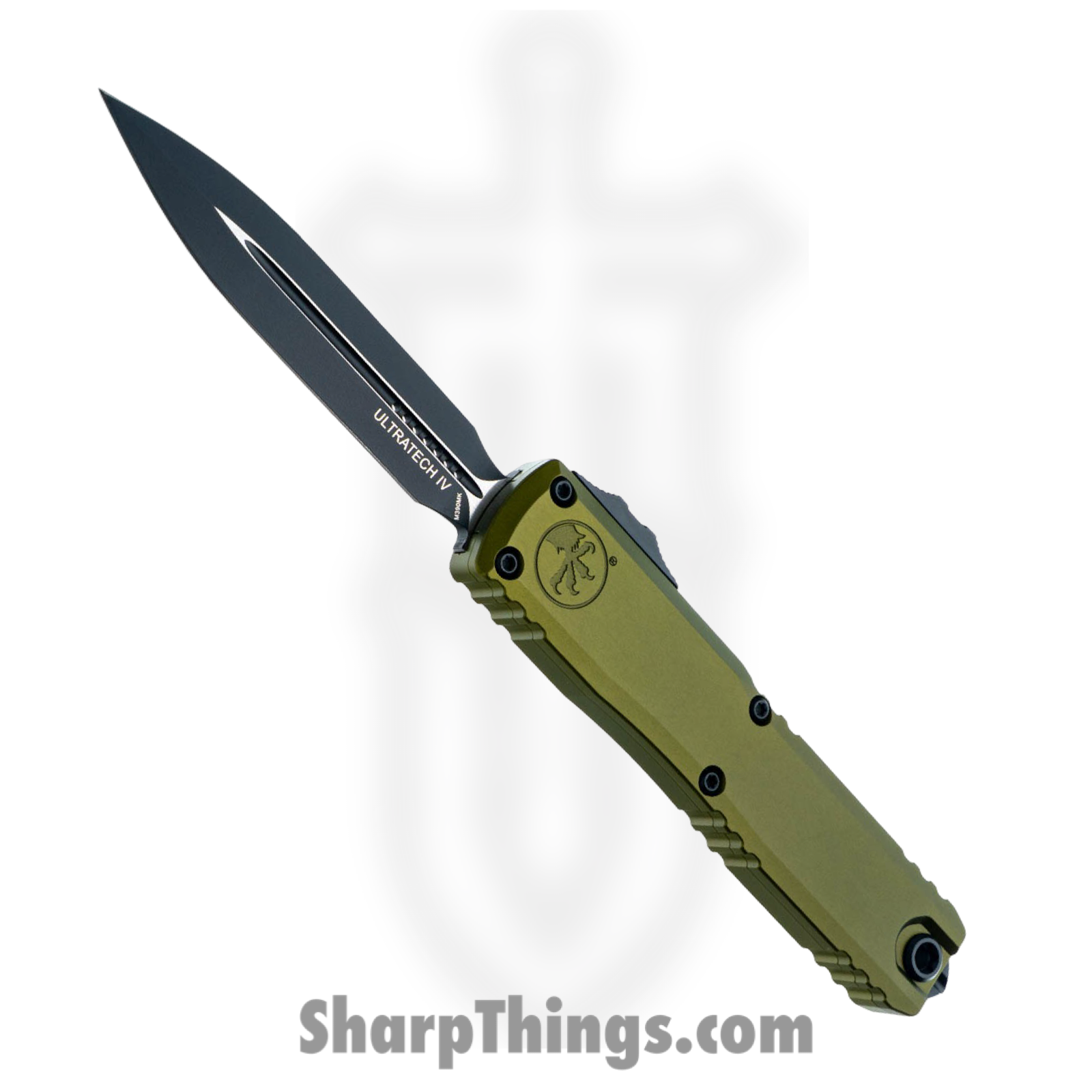 Microtech - 11224-1OD - Ultratech Gen IV - OTF Auto - M390 Coated Dagger - Aluminum - OD Green