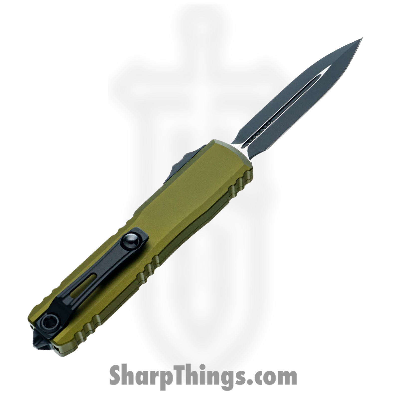 Microtech - 11224-1OD - Ultratech Gen IV - OTF Auto - M390 Coated Dagger - Aluminum - OD Green - Image 2