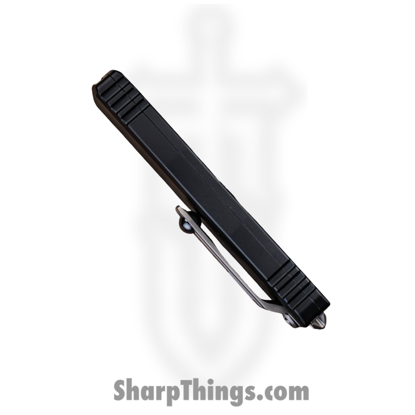 Microtech - 12324-10 - UTX-85 Gen IV - OTF Auto - M390 Stonewash Dagger - Aluminum - Black - Image 5