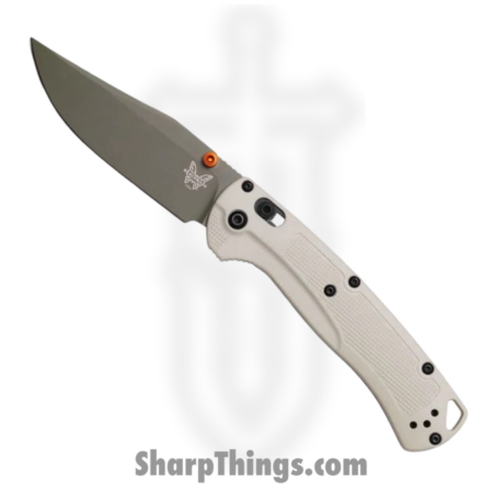 Benchmade – 15536GN-01 – Taggedout – Folding Knife – ELMAX Coated Clip Point – Grivory – Tan