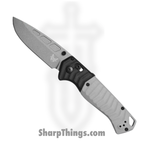 Benchmade – 593GY-02 – PSK – Automatic Knife – ELMAX Coated Drop Point – Grivory – Grey