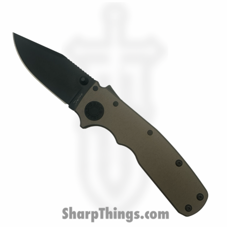 Demko Knives – DEM19230 – Shark Cub – Folding Knife – CPM 20CV Coated Clip Point – Aluminum – Gray