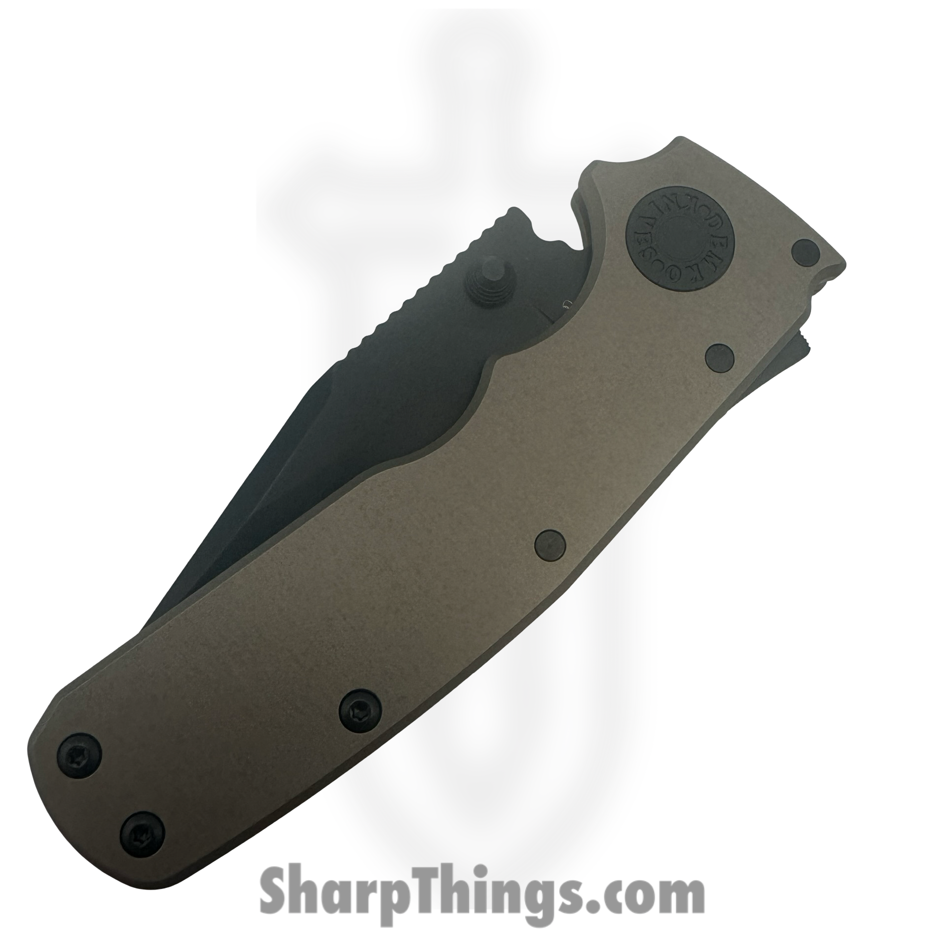 Demko Knives - DEM19230 - Shark Cub - Folding Knife - CPM 20CV Coated Clip Point - Aluminum - Gray - Image 3