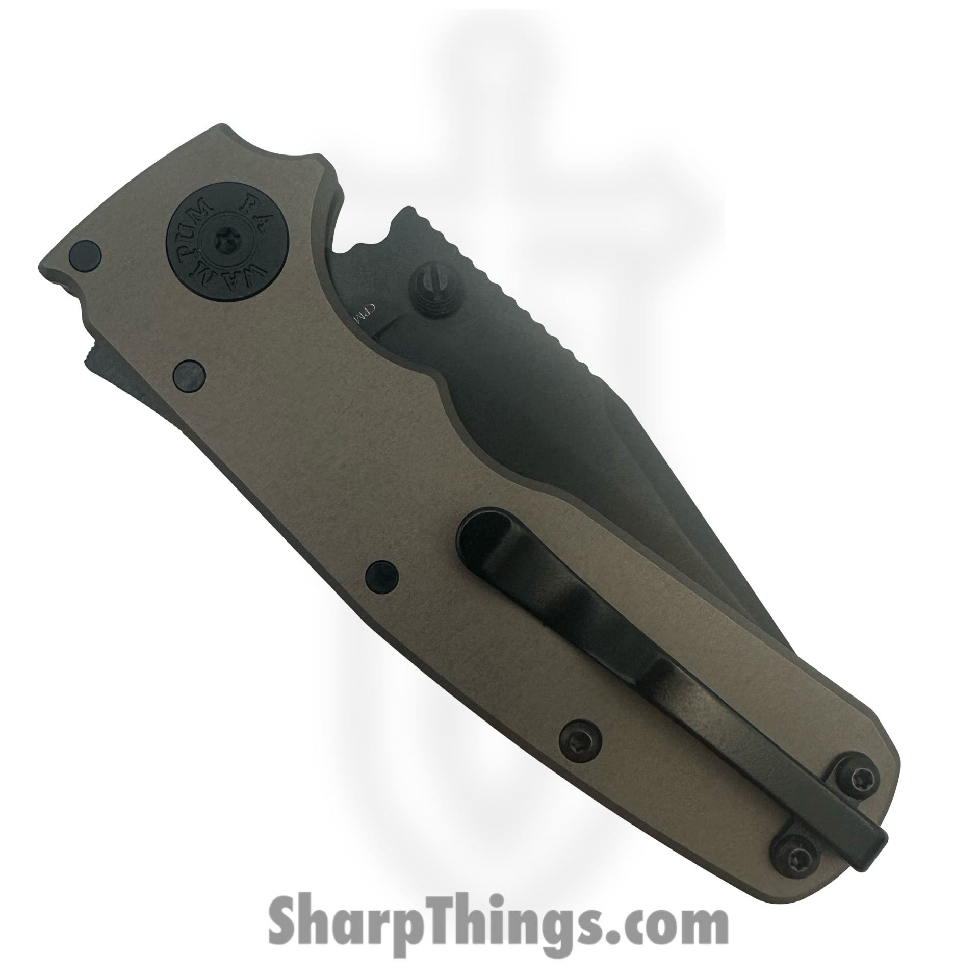 Demko Knives - DEM19230 - Shark Cub - Folding Knife - CPM 20CV Coated Clip Point - Aluminum - Gray - Image 4