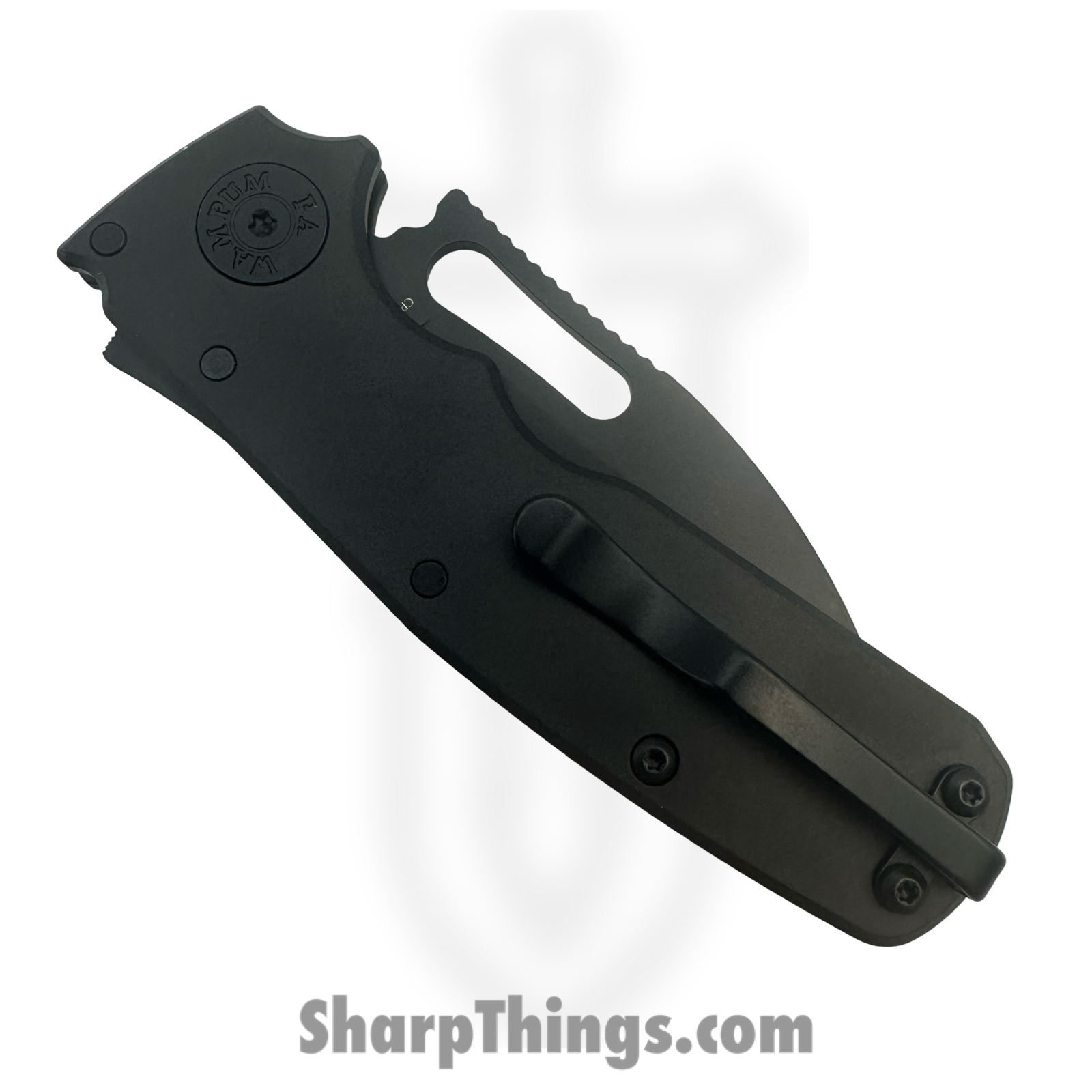 Demko Knives - DEM19209 - Shark Cub - Folding Knife - CPM 20CV Coated Slicer Shark Blade - Aluminum - Black - Image 3