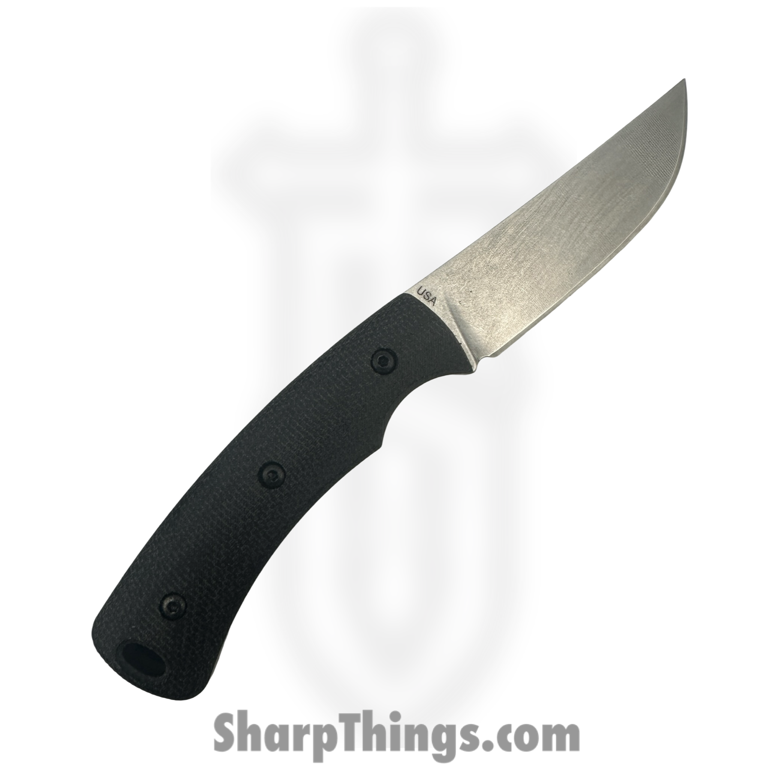 TRM - DLR-TAG-MIC-DBLACK - Tagalong - Fixed Blade Knife - CPM MagnaCut Satin Drop Point - Micarta - Black - Image 2