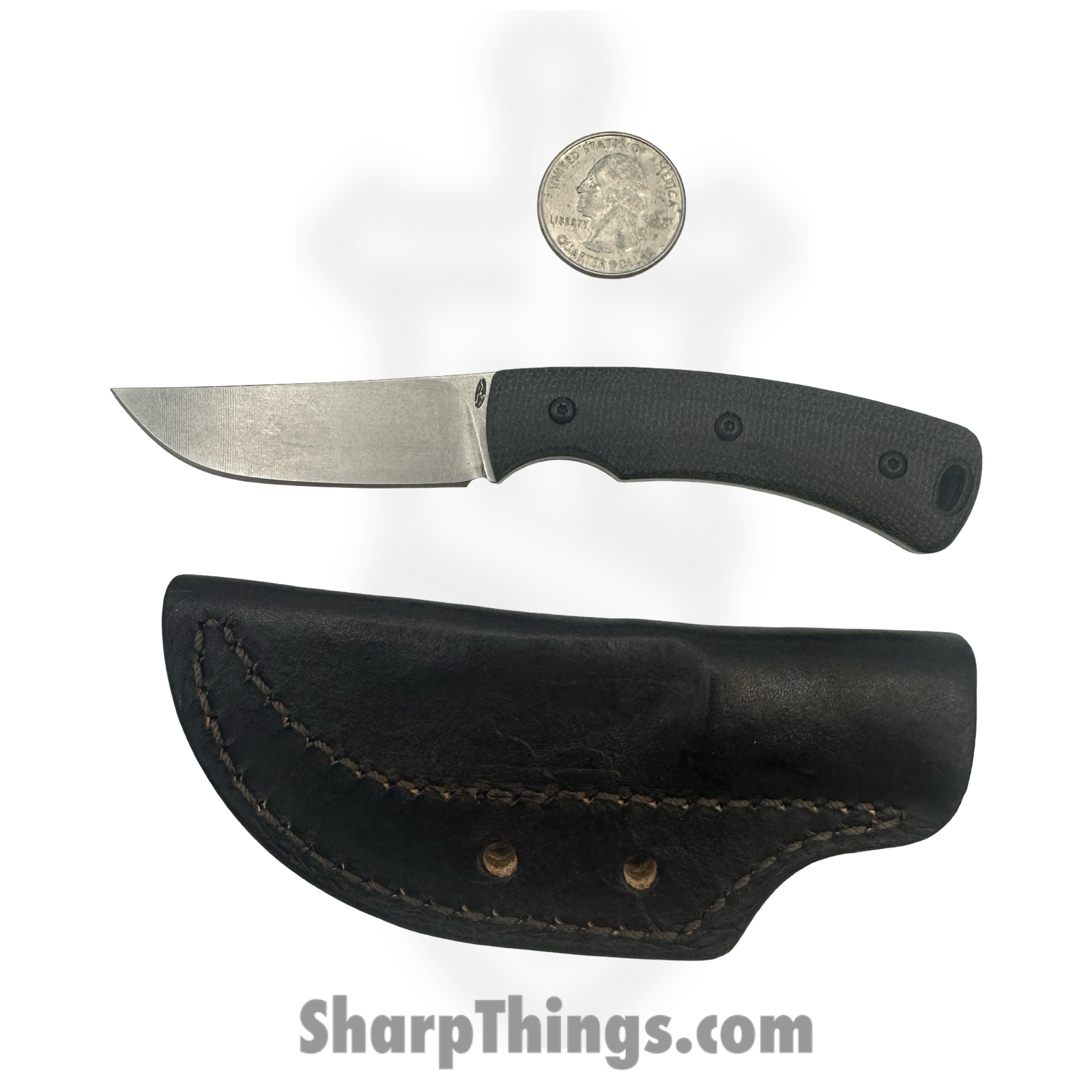 TRM - DLR-TAG-MIC-DBLACK - Tagalong - Fixed Blade Knife - CPM MagnaCut Satin Drop Point - Micarta - Black - Image 3