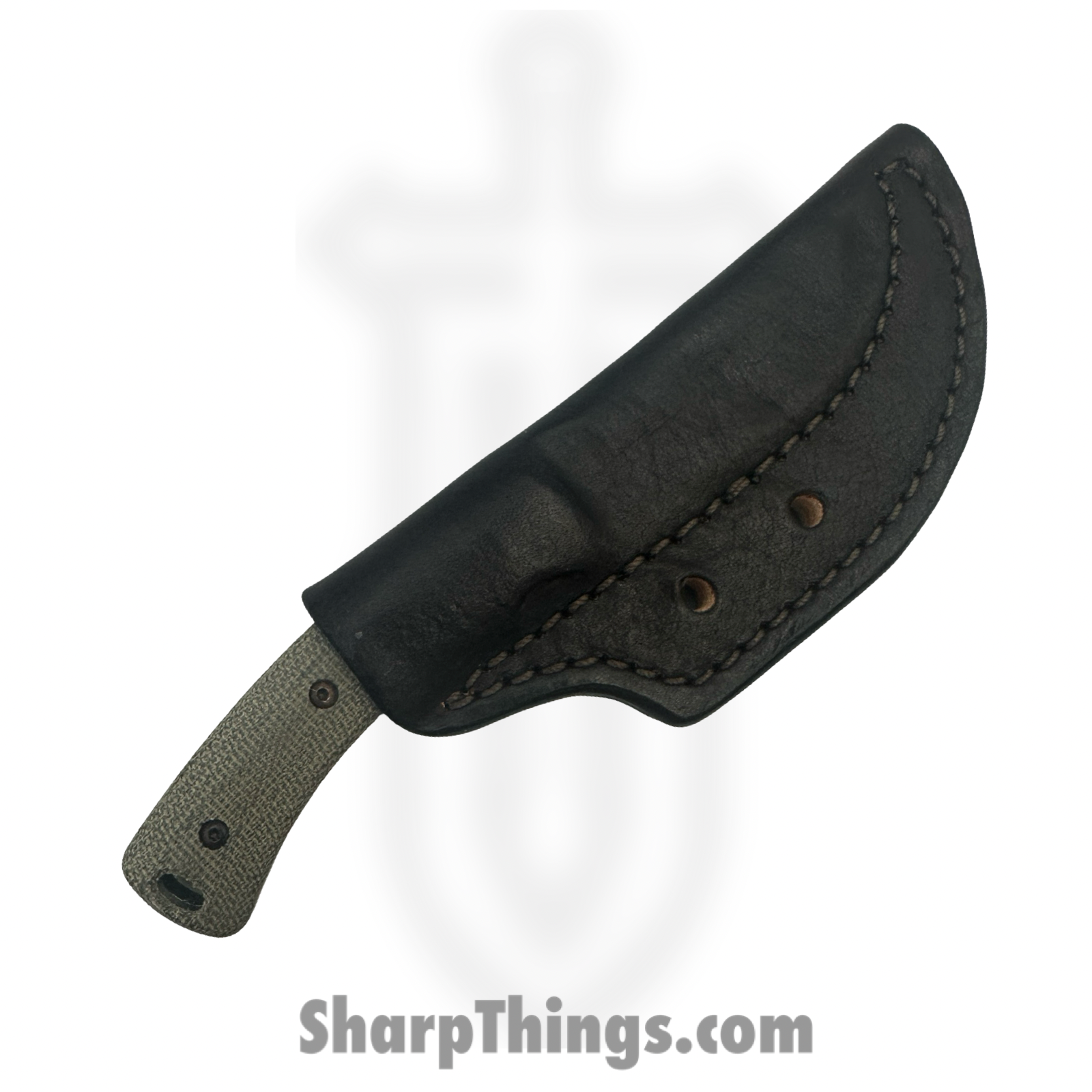 TRM - DLR-TAG-MIC-OD - Tagalong - Fixed Blade Knife - CPM MagnaCut Satin Drop Point - Micarta - OD Green - Image 3