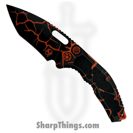Heretic Knives – H012-MAG-OG – Medusa – Automatic Knife – CPM MagnaCut Coated Recurve – Aluminum – Magma Orange
