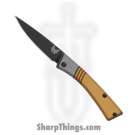 Benchmade – 315BK-01 – Successor – Folding Knife – M390 Coated Drop Point – 6061-T6 Aluminum – Burnt Brass