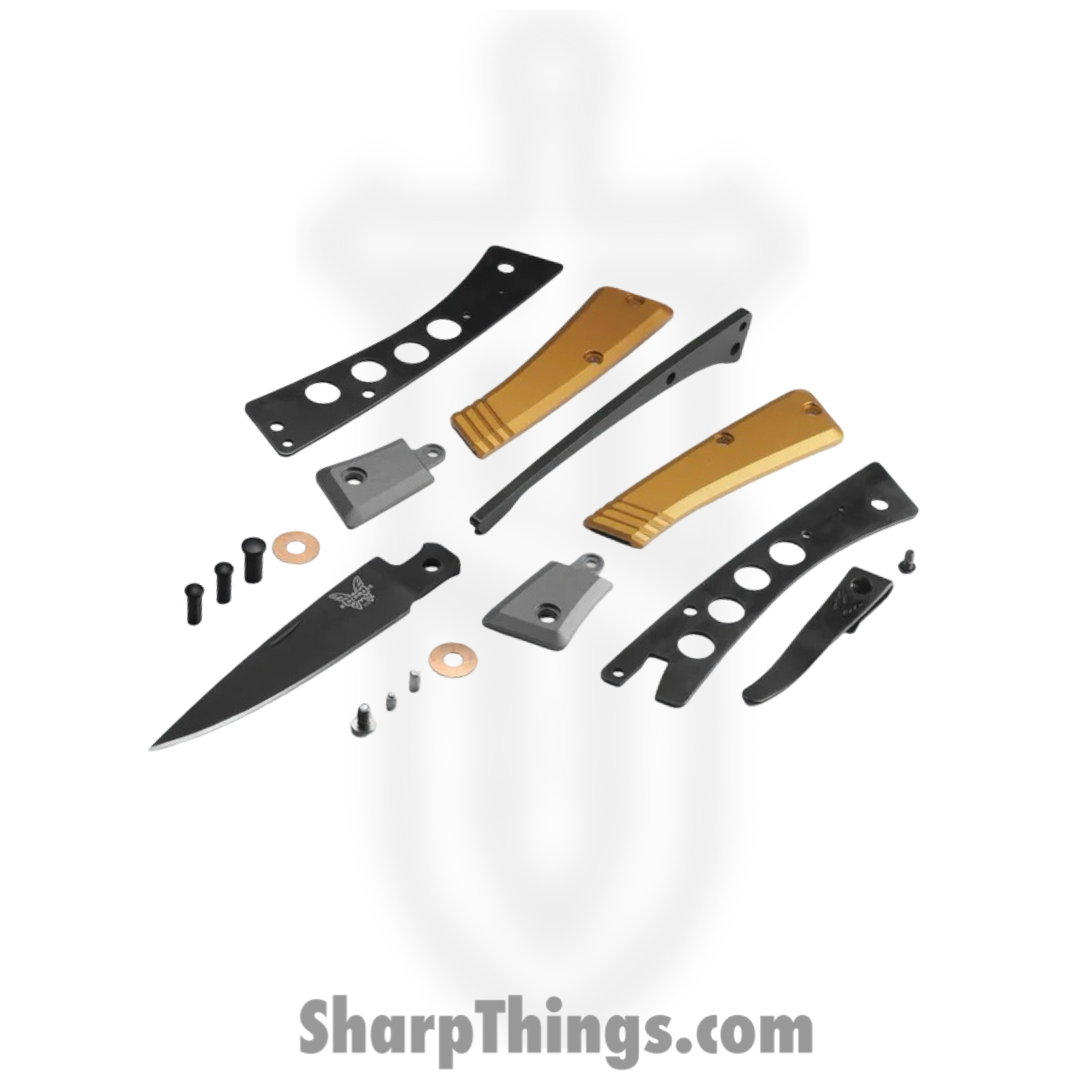 Benchmade - 315BK-01 - Successor - Folding Knife - M390 Coated Drop Point - 6061-T6 Aluminum - Burnt Brass - Image 5