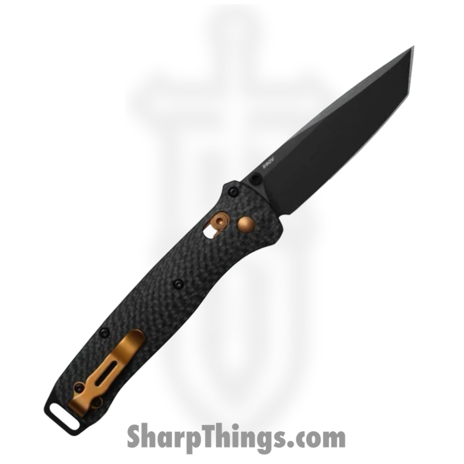 Benchmade - 537BK-10 - Bailout - Folding Knife - S90V Coated Tanto - Carbon Fiber - Black Copper - Image 2