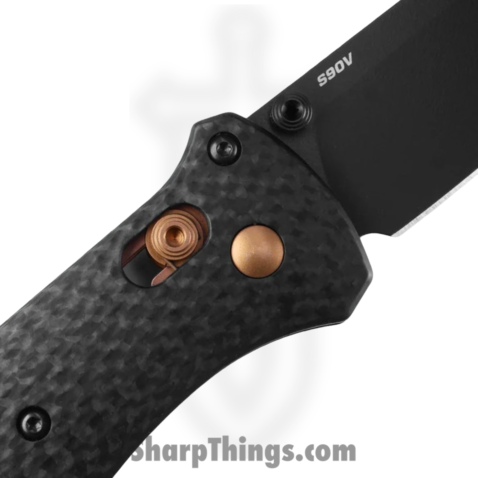 Benchmade - 537BK-10 - Bailout - Folding Knife - S90V Coated Tanto - Carbon Fiber - Black Copper - Image 3