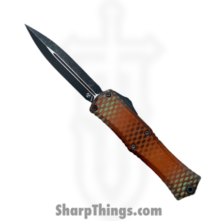 Microtech – 1702M-10RX51S – Hera II Mini – Signature Series – OTF Auto – X51 Series – M390MK Coated Dagger – Orange