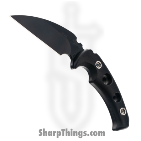 1881 Knife Works – MMS033 – FUK – Fixed Blade Knife – 1095 Cro-Van Coated Hawkbill – G10 – Black