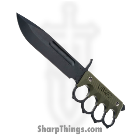 1881 Knife Works – MMS038 – US 2024 – Fixed Blade Knife – 1095 Cro-Van Coated Drop Point – G10 – OD Green